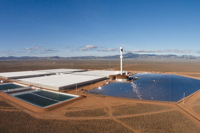 Sundrop Farms high tech turnkey greenhouse complex operating in an arid desert climate.